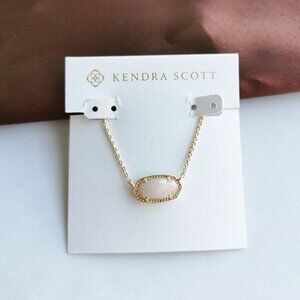 Kendra Scott Elisa Gold Rose Quartz Necklace